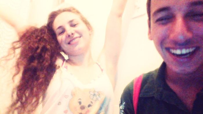 Descontraindo com ele