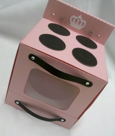 Embalagem cupcake em fogão