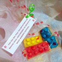 Biscoitinhos já na embalagem e com mensagem