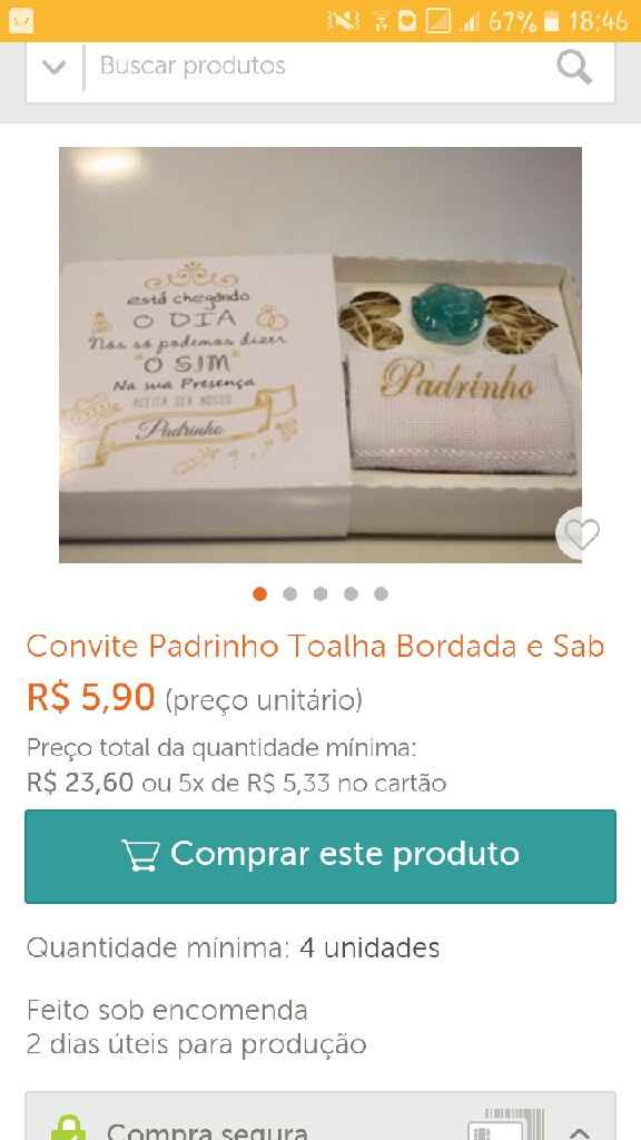 Presente dos padrinhos - dúvida - 1