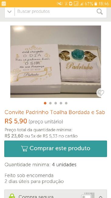 Presente dos padrinhos - dúvida - 1