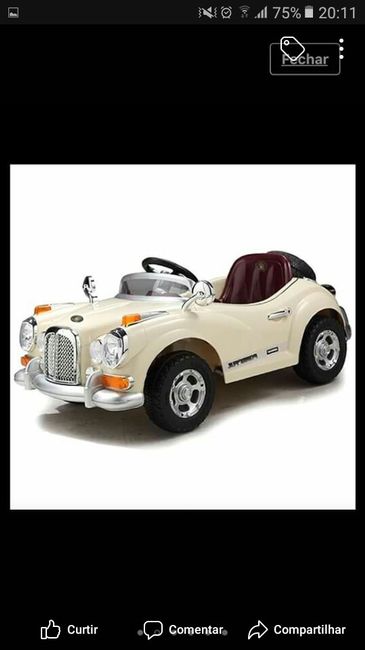  Mini carro para Daminha e Pajen - 1