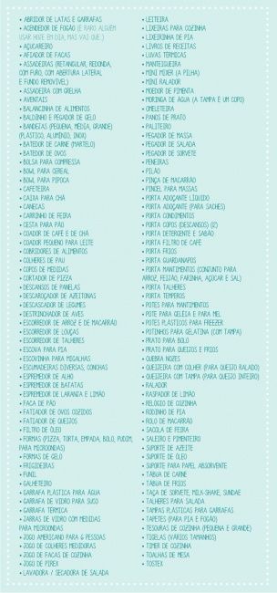 lista detalhada