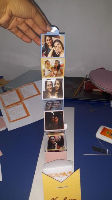 Caixinha com fotos nossas. 