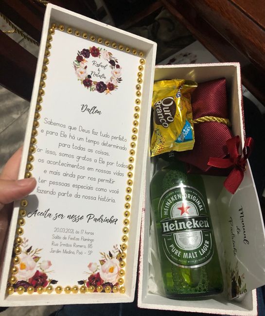 Convite Padrinhos e Pais, nasce uma noiva, nasce uma artesã 6