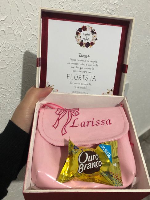 Convite Padrinhos e Pais, nasce uma noiva, nasce uma artesã 7