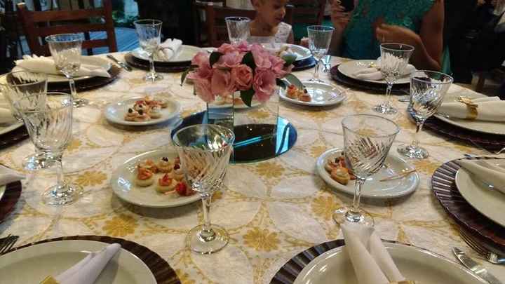 mesa dos convidados