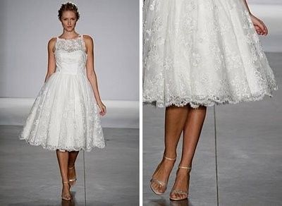 Vestido de Noiva curto rodado