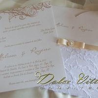 Convite renda e perola 