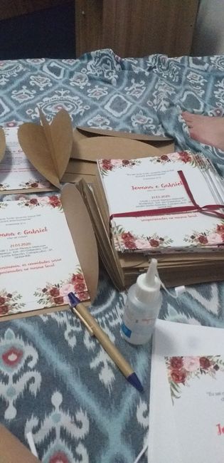 Preparando os convites 2