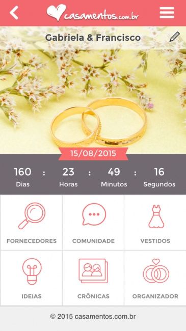 Quanto tempo falta para o seu casamento? - 1