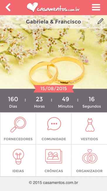 Quanto tempo falta para o seu casamento? - 1