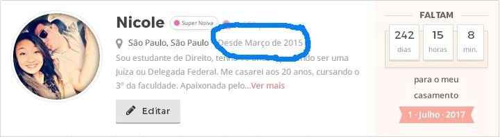 1. Quando você entrou na comunidade?