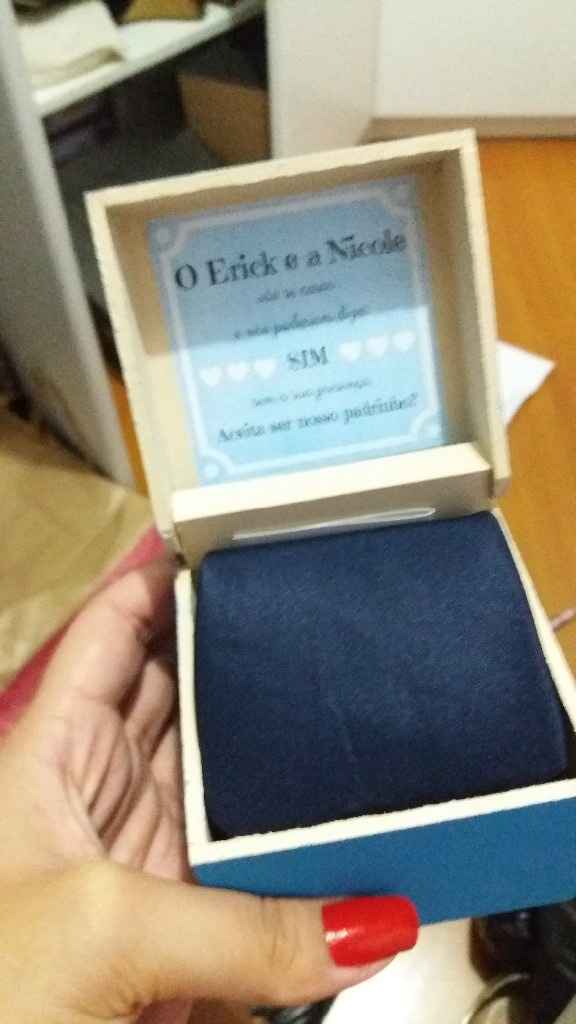 Caixinha padrinhos solteiros - Noiva