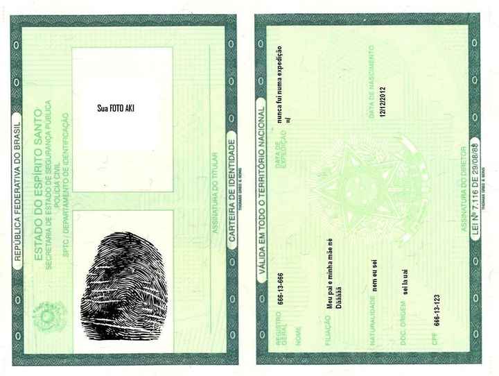 carteira de identidade