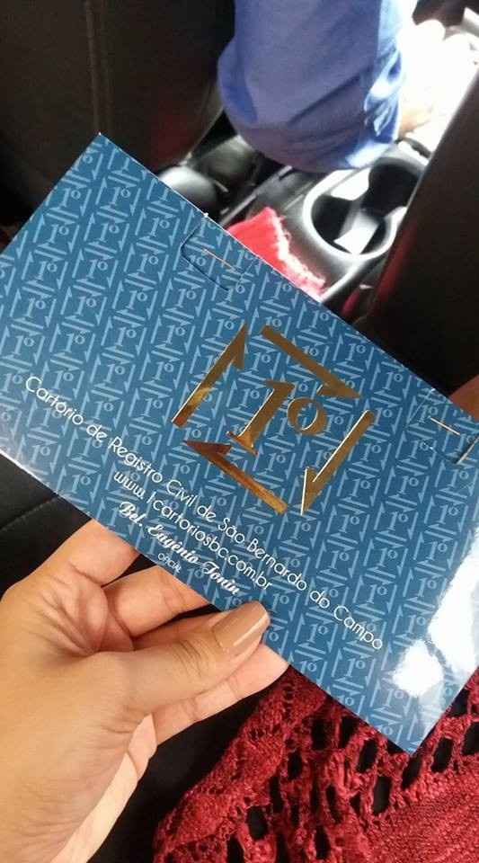 nossa certidão de casamento 