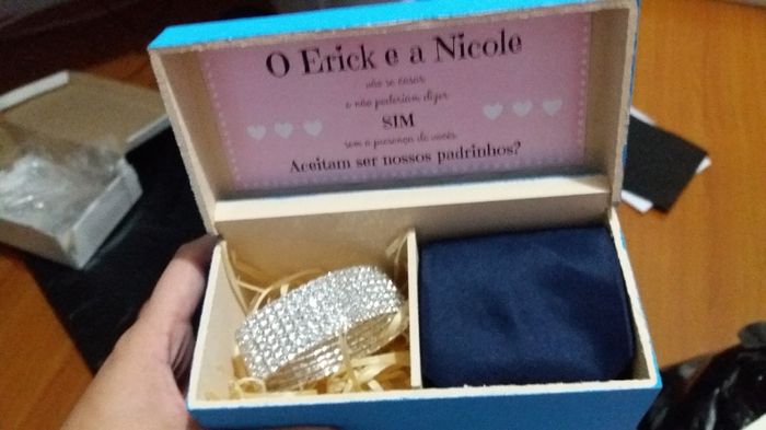 Caixinha padrinhos casados - Noiva
