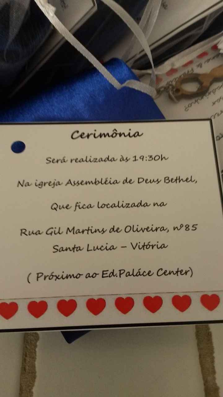 local e horário