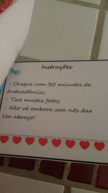 instruções
