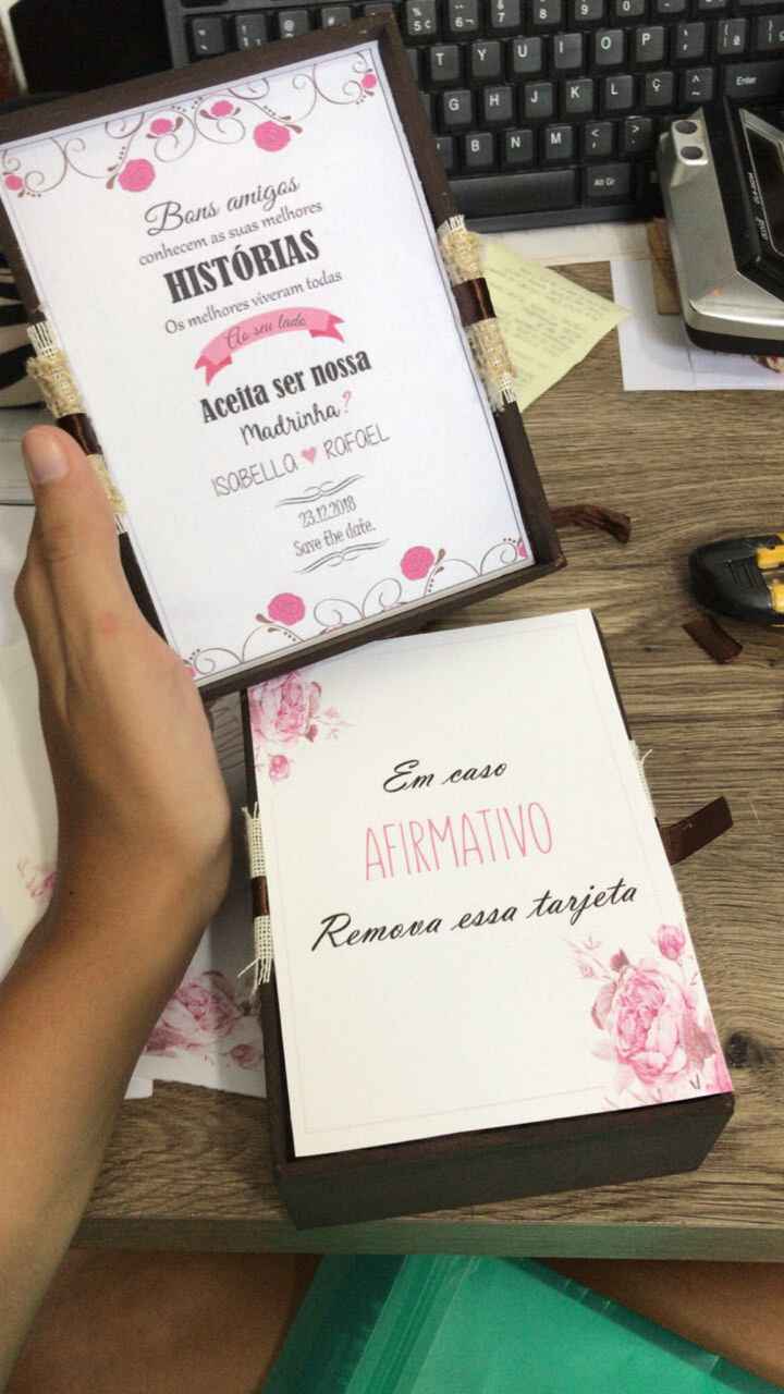 Lembrancinha padrinhos - 2