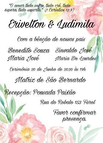 Tentei fazer o convite ficou bom? - 1