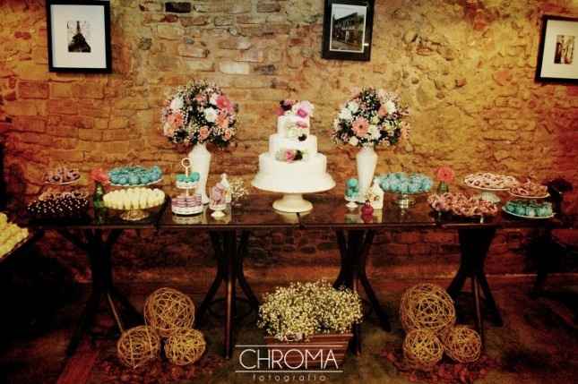 Decoração mesa do bolo 2