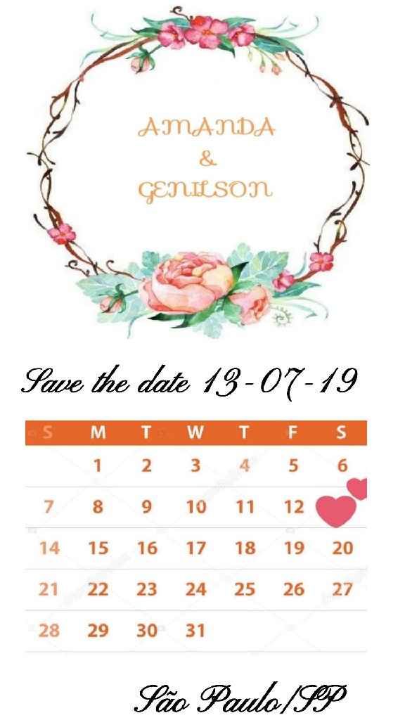 Save the date editavel - 1