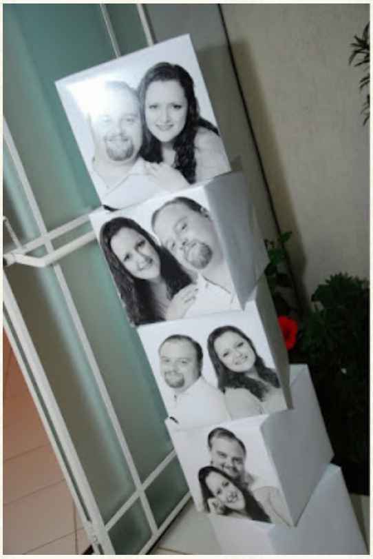 Cubo de fotos para a festa - 1