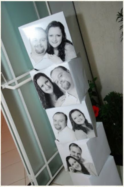 Cubo de fotos para a festa - 1