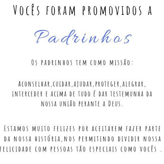 Manual dos padrinhos diy #vemver 2