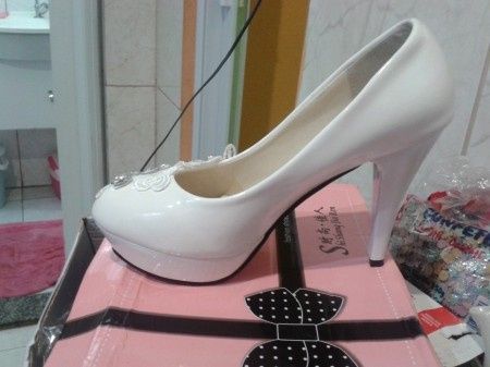 Sapato de noiva branco 36 - 1