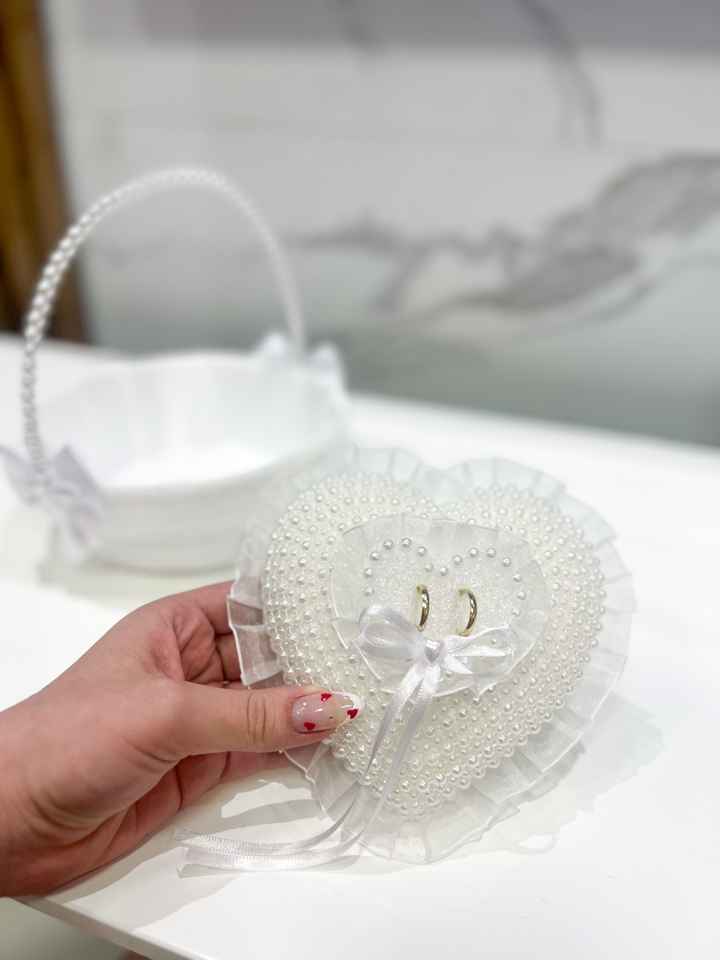 Porta aliança e cestinha da florista 💕 - 1