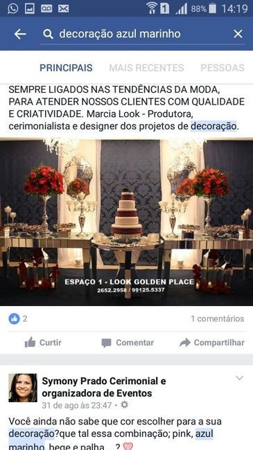 Decoração azul marinho e vermelho. será? - 1