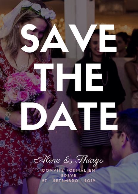 Meu Save the date - 1