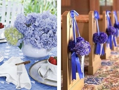 Decoração com Hortência