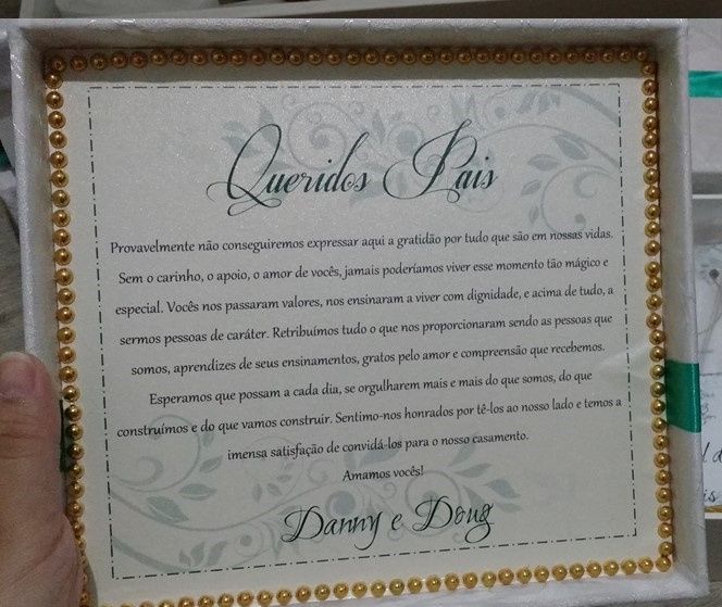 Convite para os pais - o que escrever? 1