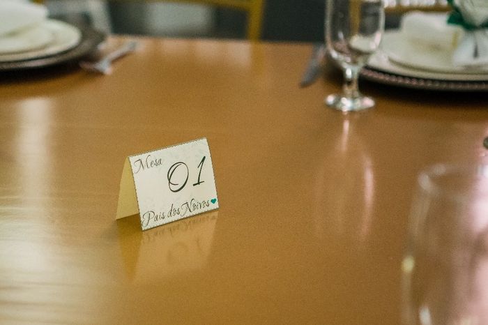 Mesas marcadas no casamento #experiência 6