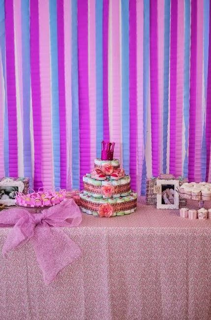 Decoracao com papel crepom💐🍃 5