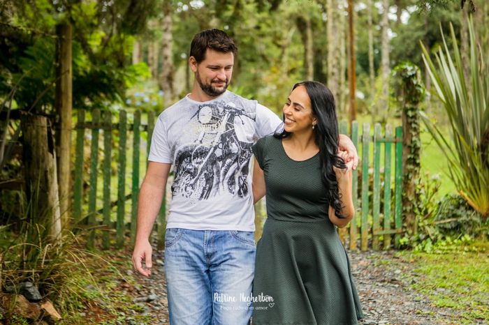 No nosso pré wedding m abril deste ano!