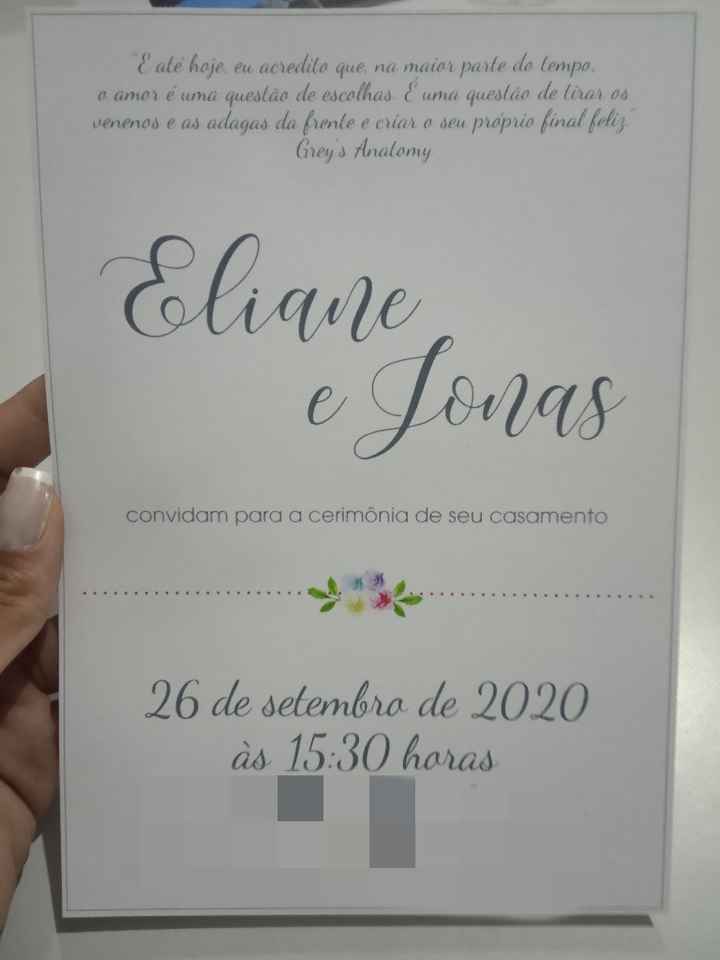Convites prontos😍 - 1