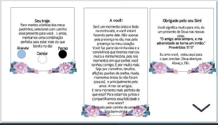 Idéia para os convites dos padrinhos e madrinhas - 4