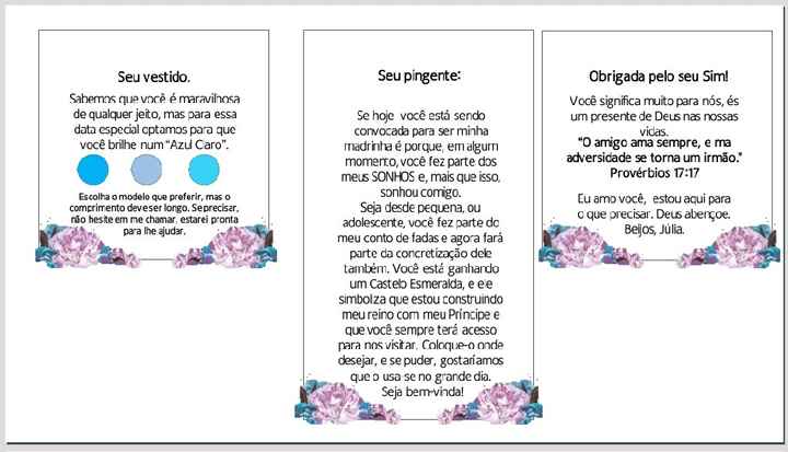 Idéia para os convites dos padrinhos e madrinhas - 6