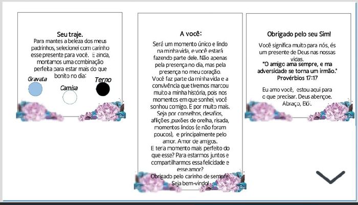 Idéia para os convites dos padrinhos e madrinhas - 4