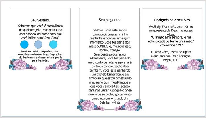 Idéia para os convites dos padrinhos e madrinhas - 6