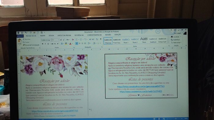 Meu convite de casamento! diy 6