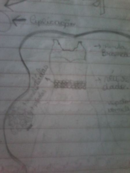 Vestido desenhado 