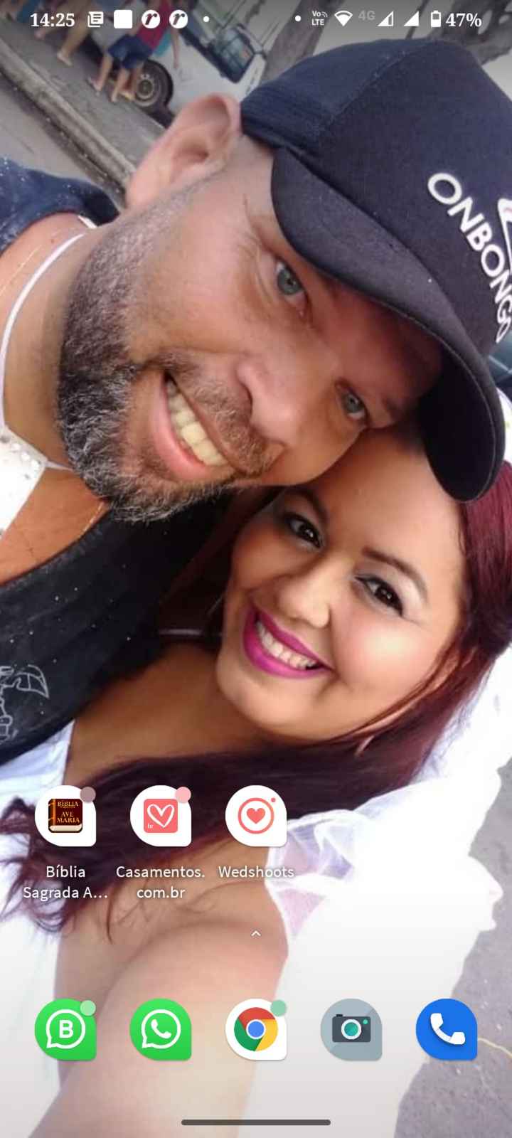 📸 Poste um print de tela do seu celular que tenha como fundo uma foto sua e do seu amor - 2