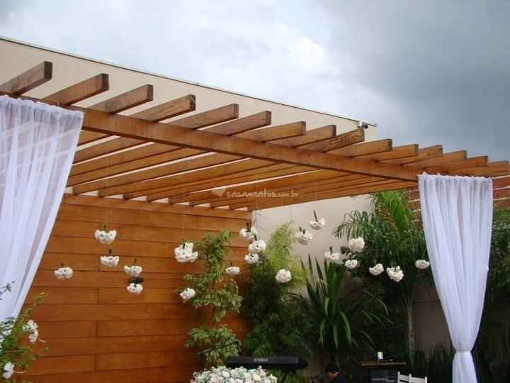 Área externa para cerimônia ao ar livre