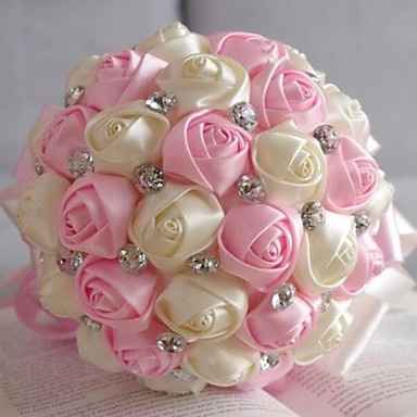 Inspiração Buquê - Cetim - Diy - rosa