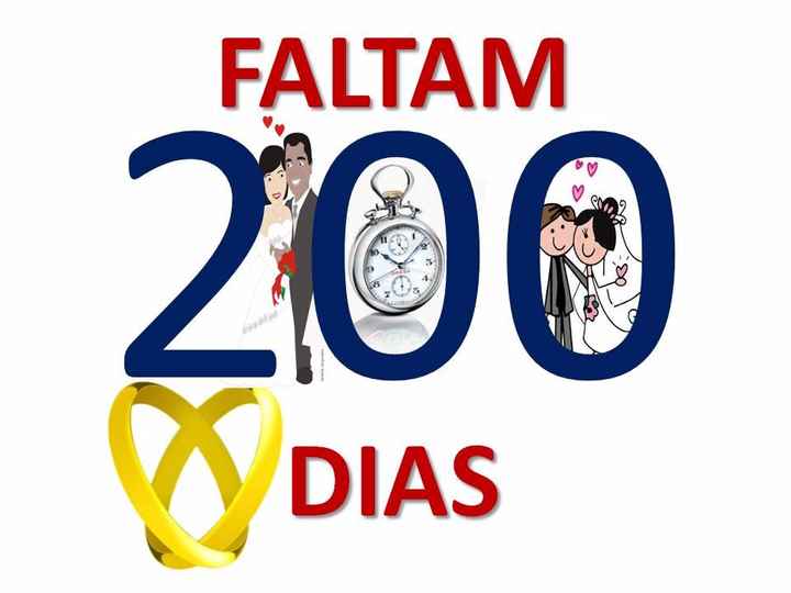 Faltam 200 dias